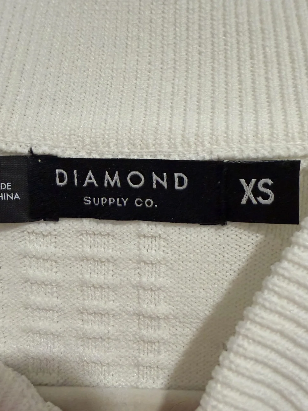 Diamond‎ Supply Co. Women’s Textured Quartz Varsity Longline Cardigan XS NWT